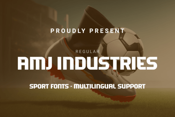 Amj Industries: The Dynamic Typeface for Bold Editorial Design