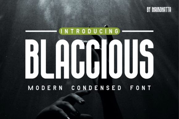Blaccious: A Modern Display Typeface for Editorial Clarity