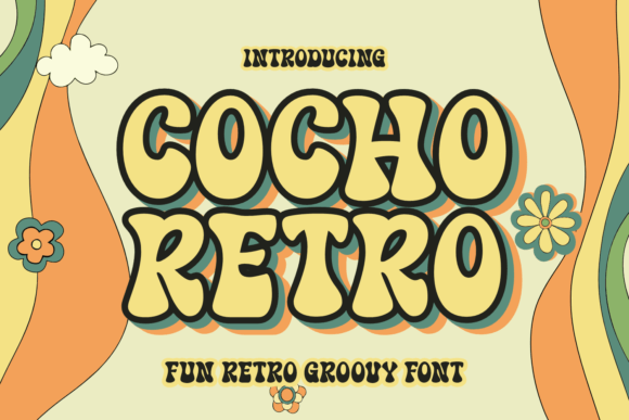 Cocho Retro: A Groovy Display Typeface for Bold Brand Identity