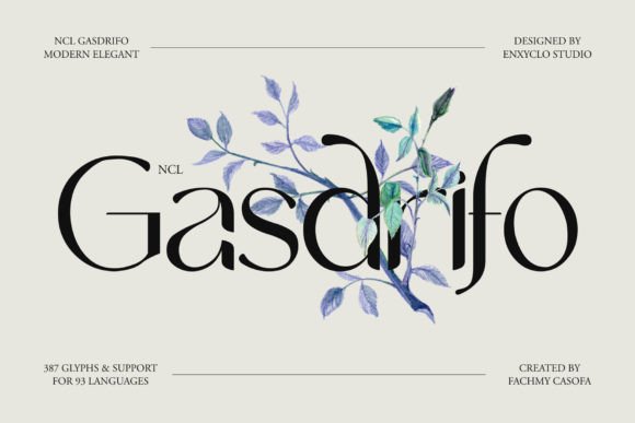 Gasdrifo: A Modern Elegant Font for High-End Brand Identity