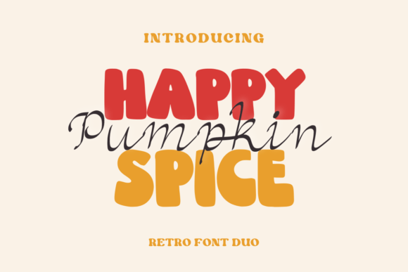 Happy Pumpkin Spice: A Retro Display Font for Scroll-Stopping Campaigns