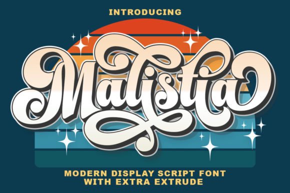 Malistia: A Retro Display Font for Editorial Design