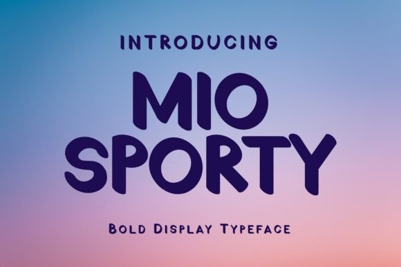 Mio Sporty: A Bold Display Font for Modern Brand Identity