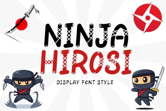 Ninja Hirosi: A Cute Display Font for Playful Brand Identity