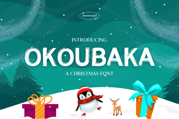 Okoubaka: A Display Typeface for Festive Campaign Design