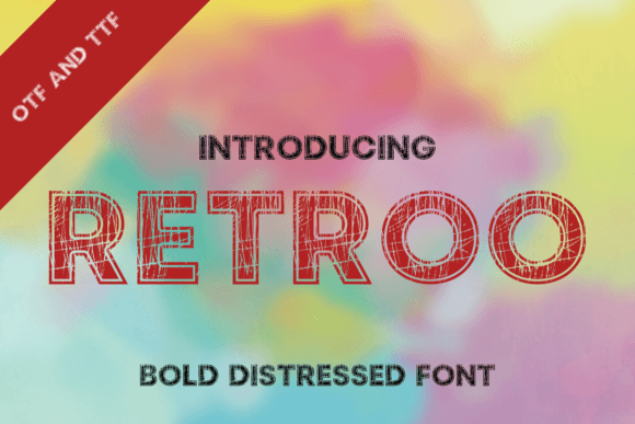 Retroo: The Bold Distressed Display Font for Handmade Brands