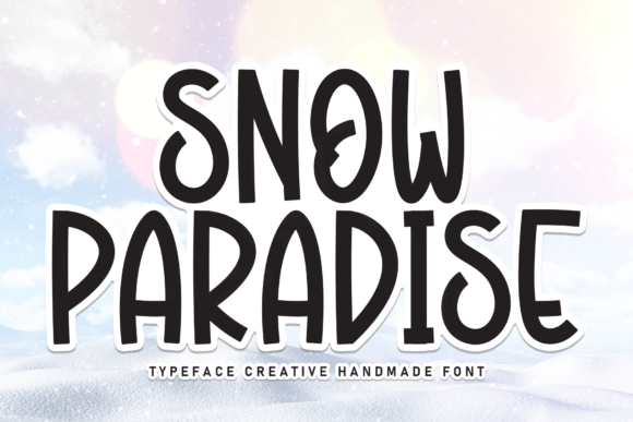 Snow Paradise: A Playful Display Typeface for Modern Editorial Design