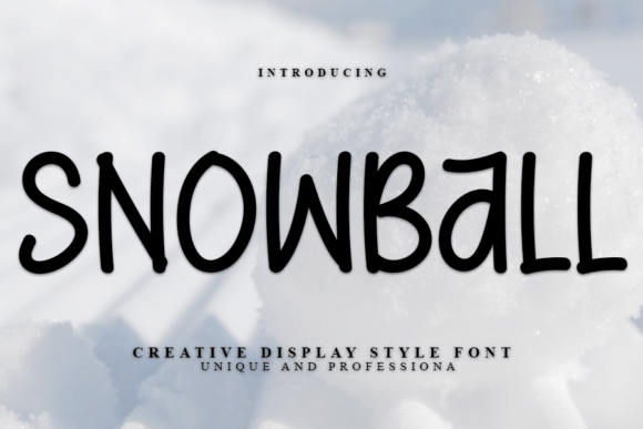 Snowball Typeface: A Modern Display Font for Handmade Brands