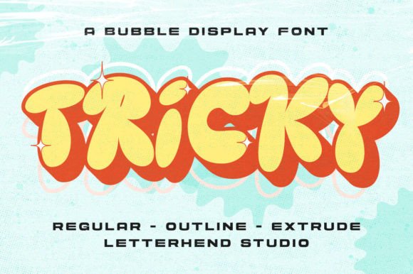 Tricky: A Whimsical Display Font for Handmade Branding