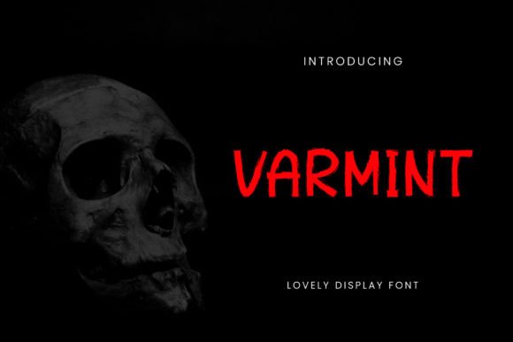 Varmint: A Spooky Display Font for Bold Brand Identity