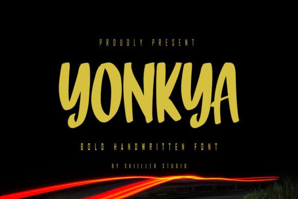 Yonkya: A Brushed Handwritten Font for Editorial Identity